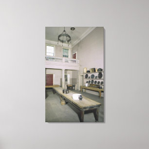 Kitchen Interior mid 18th century Canvas Print
