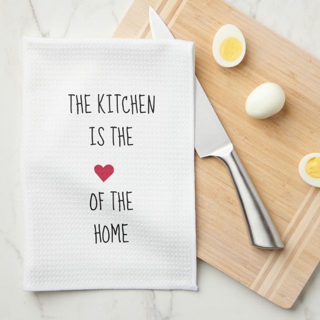Kitchen is the Heart of the Home Kitchen Towel (Quarter Fold)