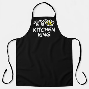 Kitchen King drôle grand tablier noir barbecue pou