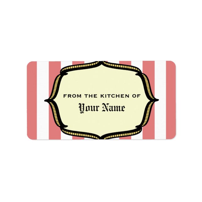 Kitchen Label - Vintage Circus Inspired (Front)