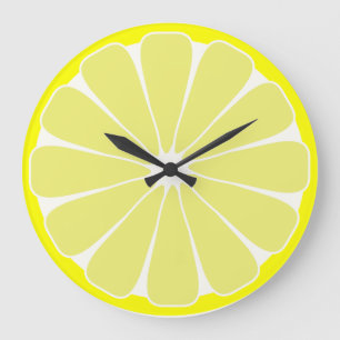 Kitchen Lemon Fruit Wall Clock Gift