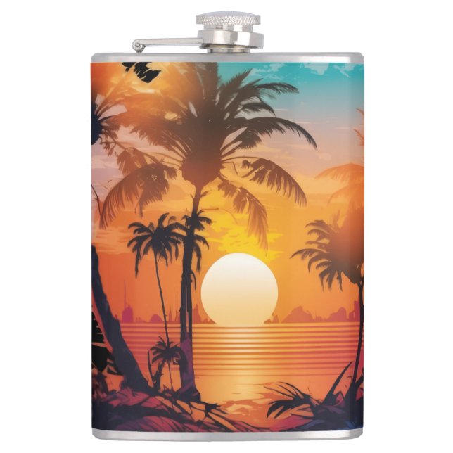 KITCHEN LIFE'S JOURNEY CHEER UP VINYL WRAP FLASK  (Front)