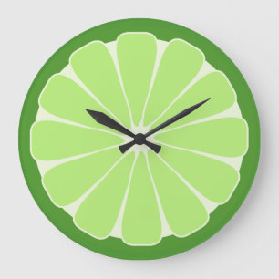 Kitchen Lime Slice Wall Clock Gift