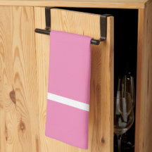 Kitchen Linen Pink With White Stripe
