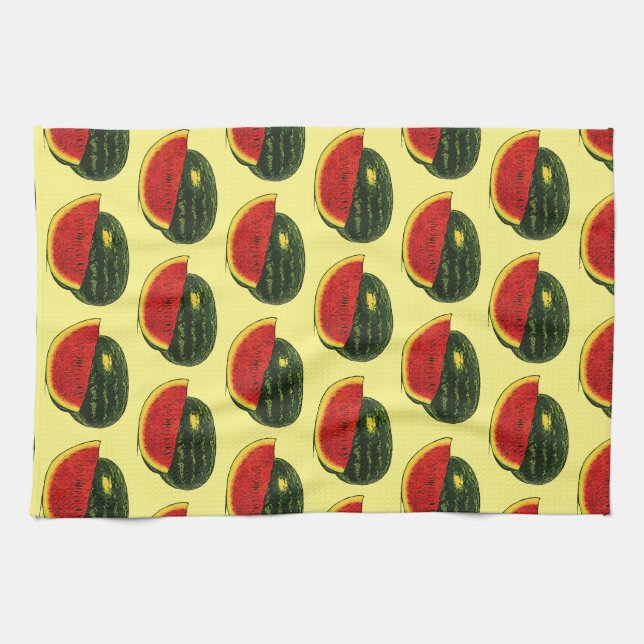 Kitchen linen torchon fruit watermelon towel (Horizontal)