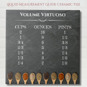 Kitchen Liquid Volume Measurement Guide Tile