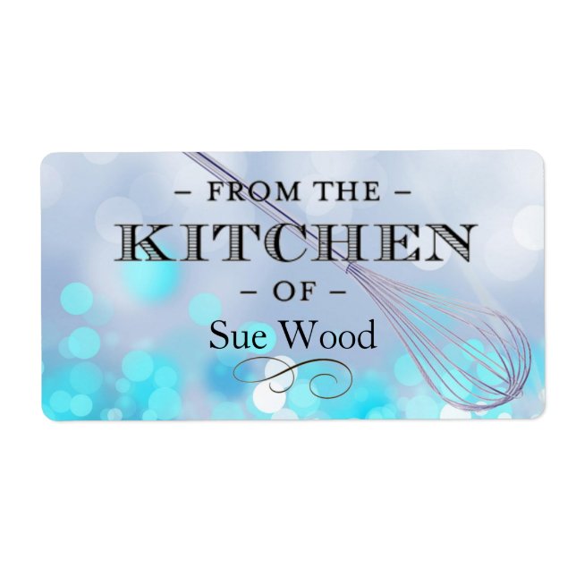 Kitchen Magic Custom Cooking & Baking Labels (Front)