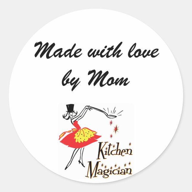 Kitchen Magician Customizable Cooking Sticker (Front)