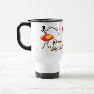 Kitchen Magician Retro Cooking Art Commuter Mug