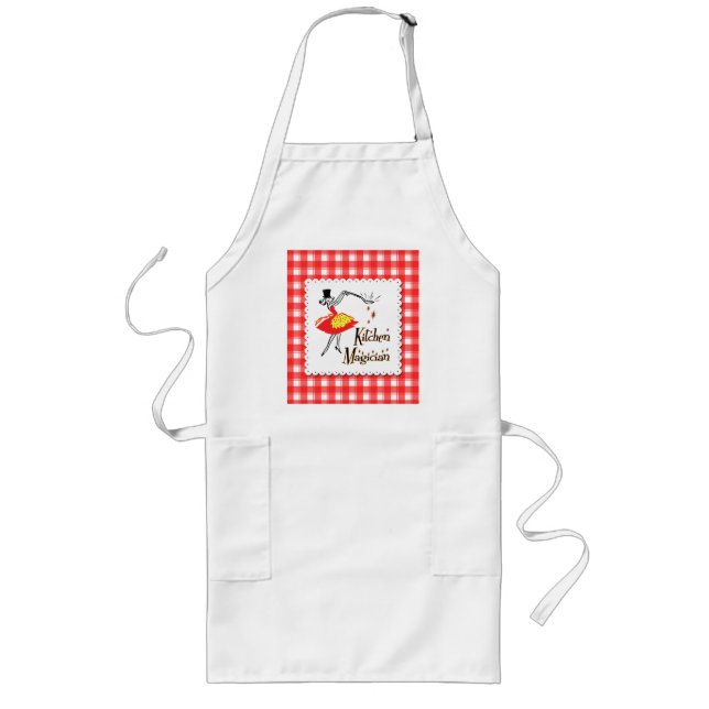 Kitchen Magician Retro Cooking Girl Apron (Front)