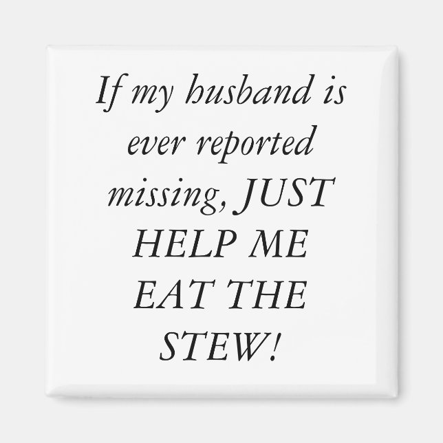 kitchen magnet stew husband (Front)