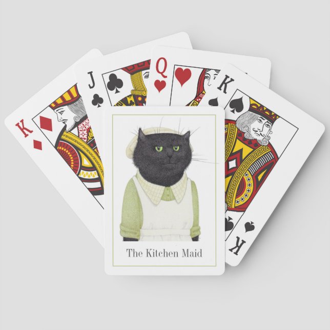 KITCHEN MAID CAT Playing Cards + Text (Back)