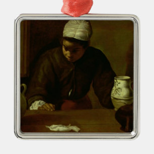 Kitchen Maid with the Supper at Emmaus, c.1618 Metal Ornament