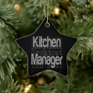 Kitchen Manager Extraordinaire Ceramic Ornament