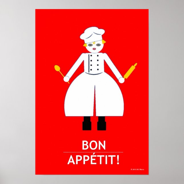 Kitchen Martzkin "Bon Appétit !" Affiche (Devant)