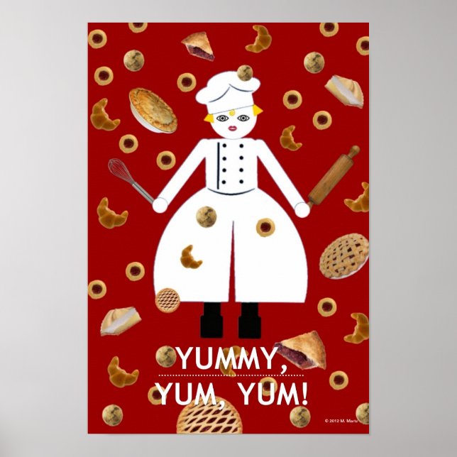 Kitchen Martzkin “YUMMY, YUM, YUM!” Poster (Front)