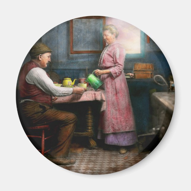 Kitchen - Morning Coffee 1915 Magnet (Front)