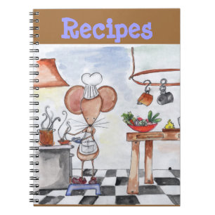 Kitchen Mouse Recipe Notebook