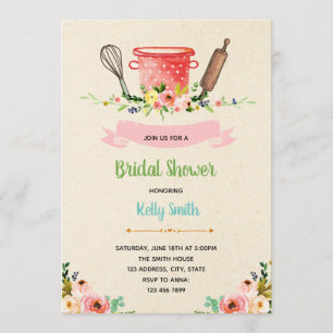 Kitchen nuptiale invitation