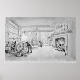 Kitchen of Mr. Sander's Coffee and Eating Poster