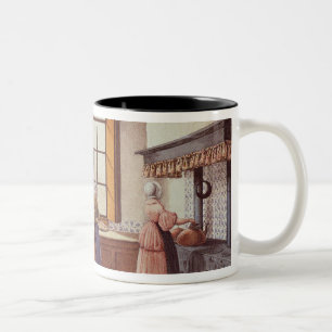 Kitchen of the Zwijnshoofd Hotel at Arnhem, 1838 Two-Tone Coffee Mug