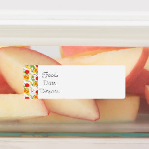 Kitchen Organization Food Labels Salad Pattern