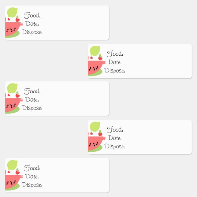 Kitchen Organization Watermelon Food Labels  (Group)