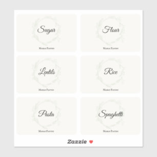 Kitchen Pantry Organization Food Storage Labels