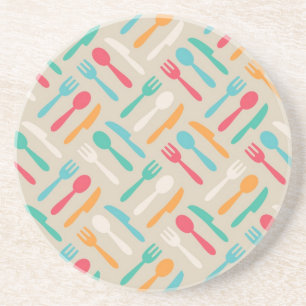 Kitchen pattern 3 coaster