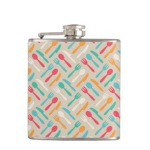 Kitchen pattern 3 hip flask
