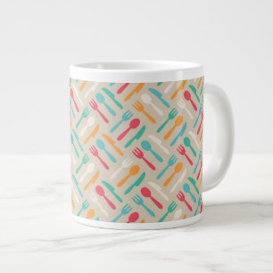 Kitchen pattern 3 large coffee mug