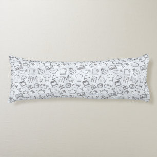 Kitchen Pattern 4 Body Pillow