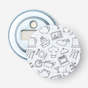 Kitchen Pattern 4 Bottle Opener