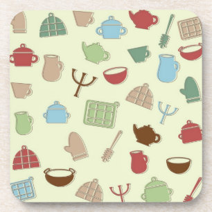 Kitchen pattern coaster
