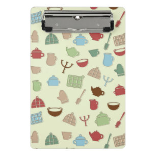 Kitchen pattern mini clipboard