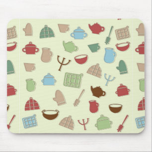 Kitchen pattern mouse pad