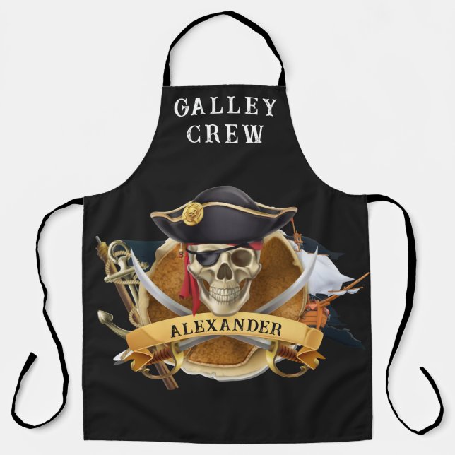 Kitchen Pirate Personalize Apron (Front)