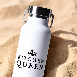Kitchen Queen Pickleball Hat Crown Gift For Her Water Bottle