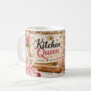 Kitchen Queen Pink Baking Mug