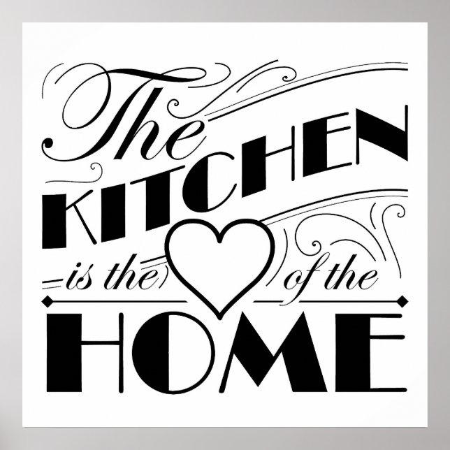 Kitchen quote design poster (Front)