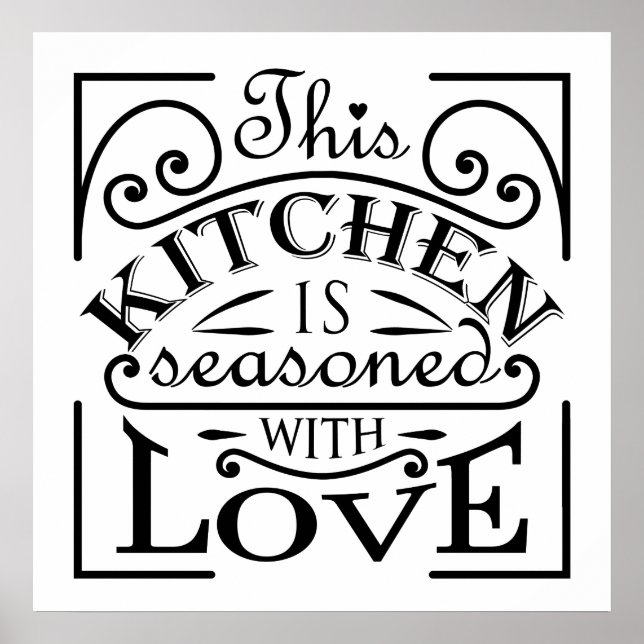 Kitchen quote design. poster (Front)