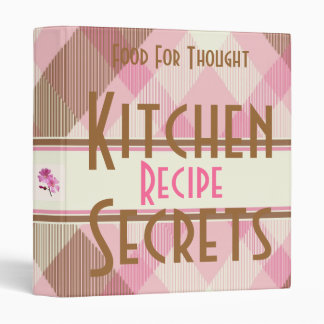 Kitchen Recipe Secrets Binder