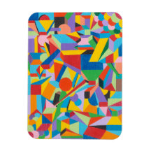 Kitchen Refrigerator Magnet with art print design