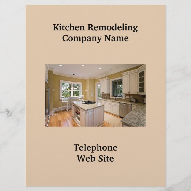Kitchen Remodeler2 Business Flyer (Front)