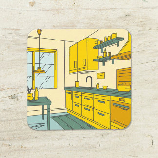 Kitchen Remodeling Square Business Card