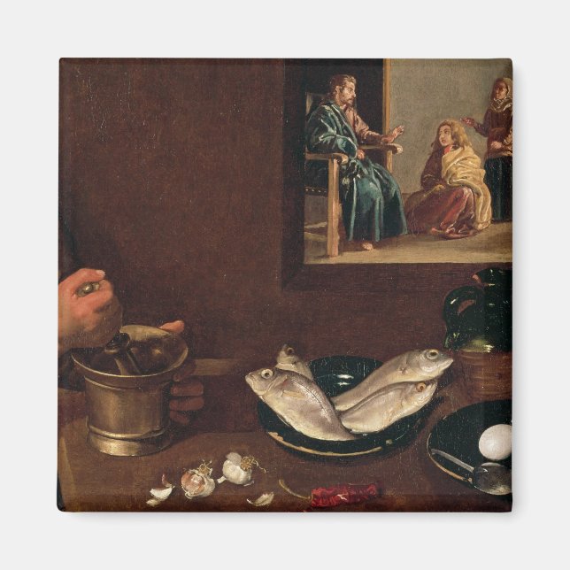 Kitchen Scene with Christ Magnet (Front)