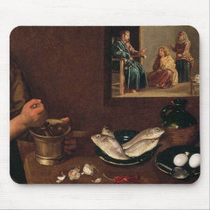 Kitchen Scene with Christ Mouse Pad