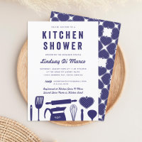 Kitchen Shower | Bridal Shower Navy Blue