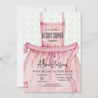 Kitchen shower invitation, stock the kitchen
