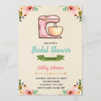 Kitchen shower party invitation card